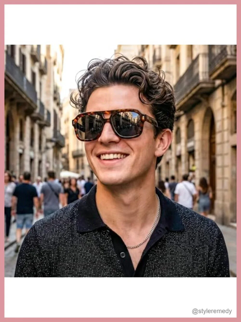 Retro Thick Aviator Sunglasses Square Pilot Chunky UV Protection